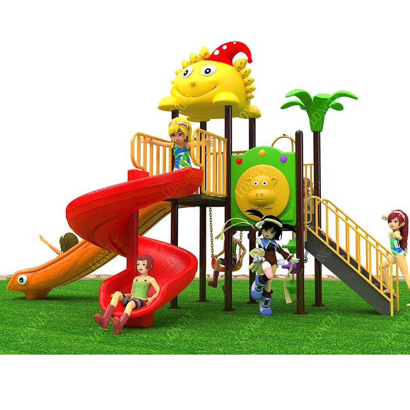 Kids Education Park - Tobogán de Plástico Comercial de 450x270x280cm