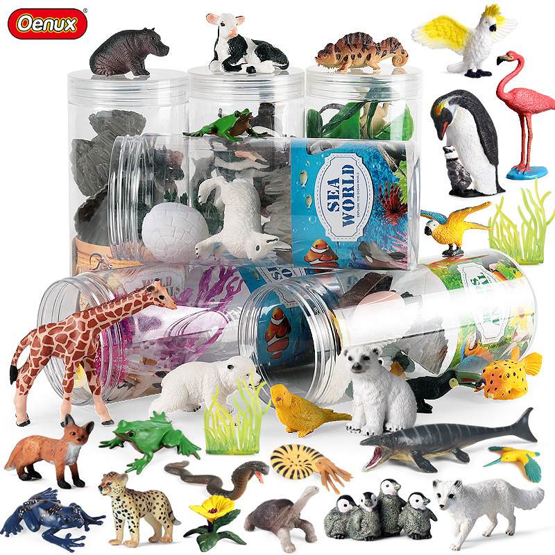 Kids Without Education - Oenux-Juego de animales en miniatura para