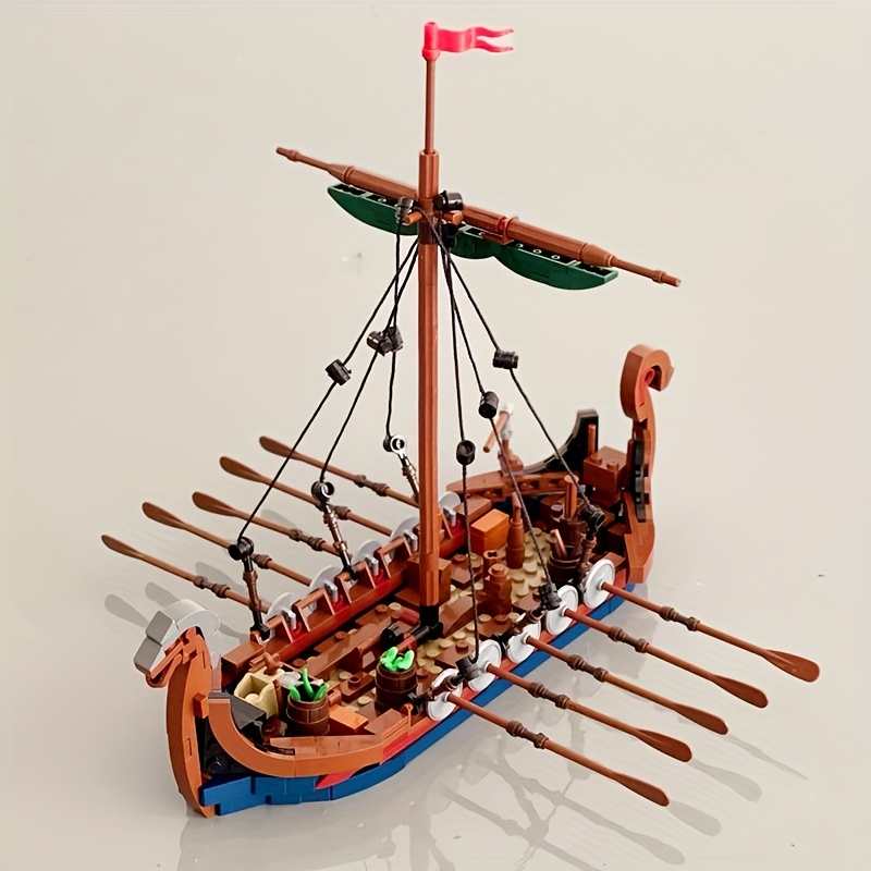 Kids Education Allowance - MOC-barco vikingo Medieval, 463 Uds., barco