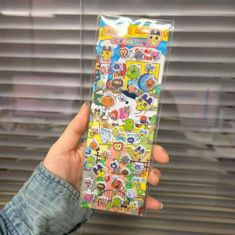 Bandai Model Tamagotchi - 6 pegatinas de burbujas de dibujos