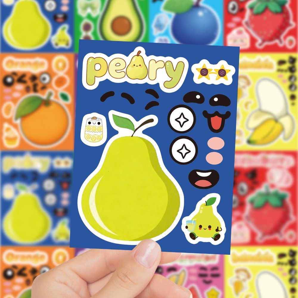 8 Hojas de Adhesivos de Frutas - Kids Education Store reseña y precio