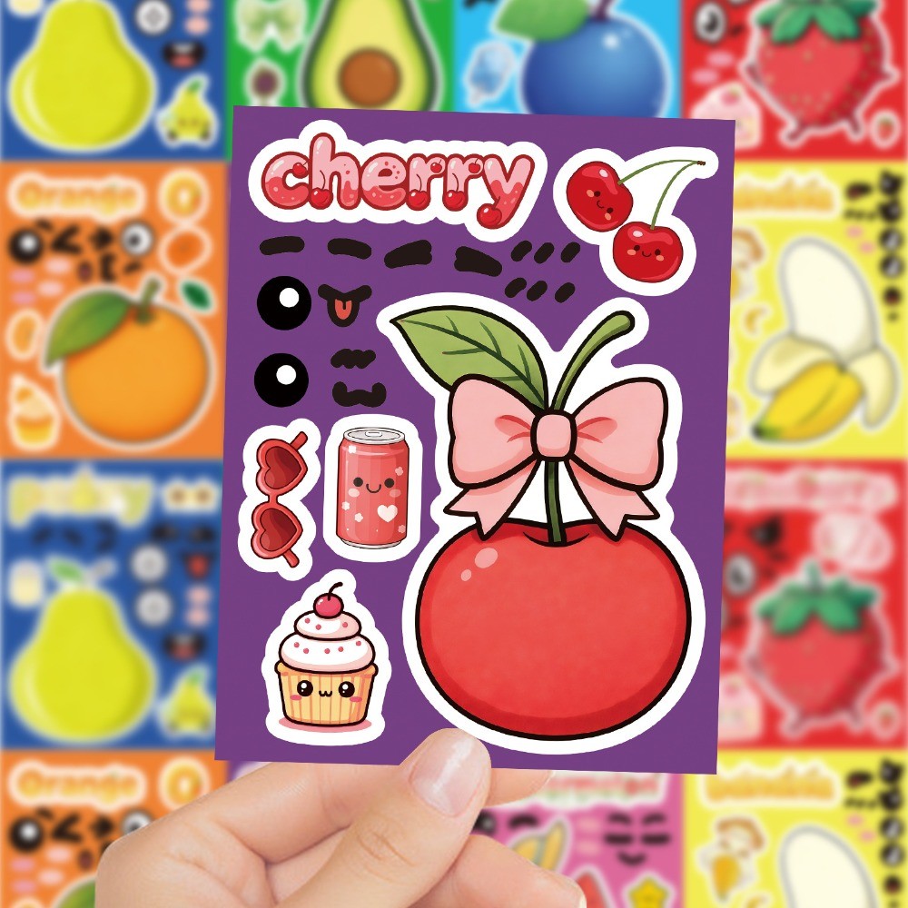8 Hojas de Adhesivos de Frutas - Kids Education Store reseña y precio