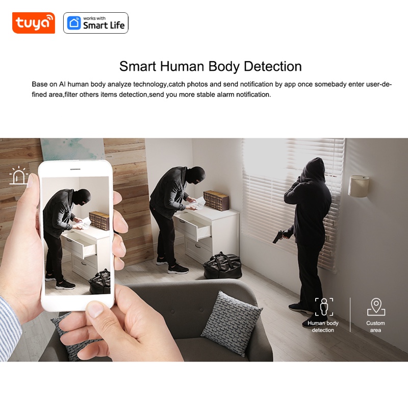 Tuya Smart 3MP HD cámara de se - Human Body Puzzle reseña y precio