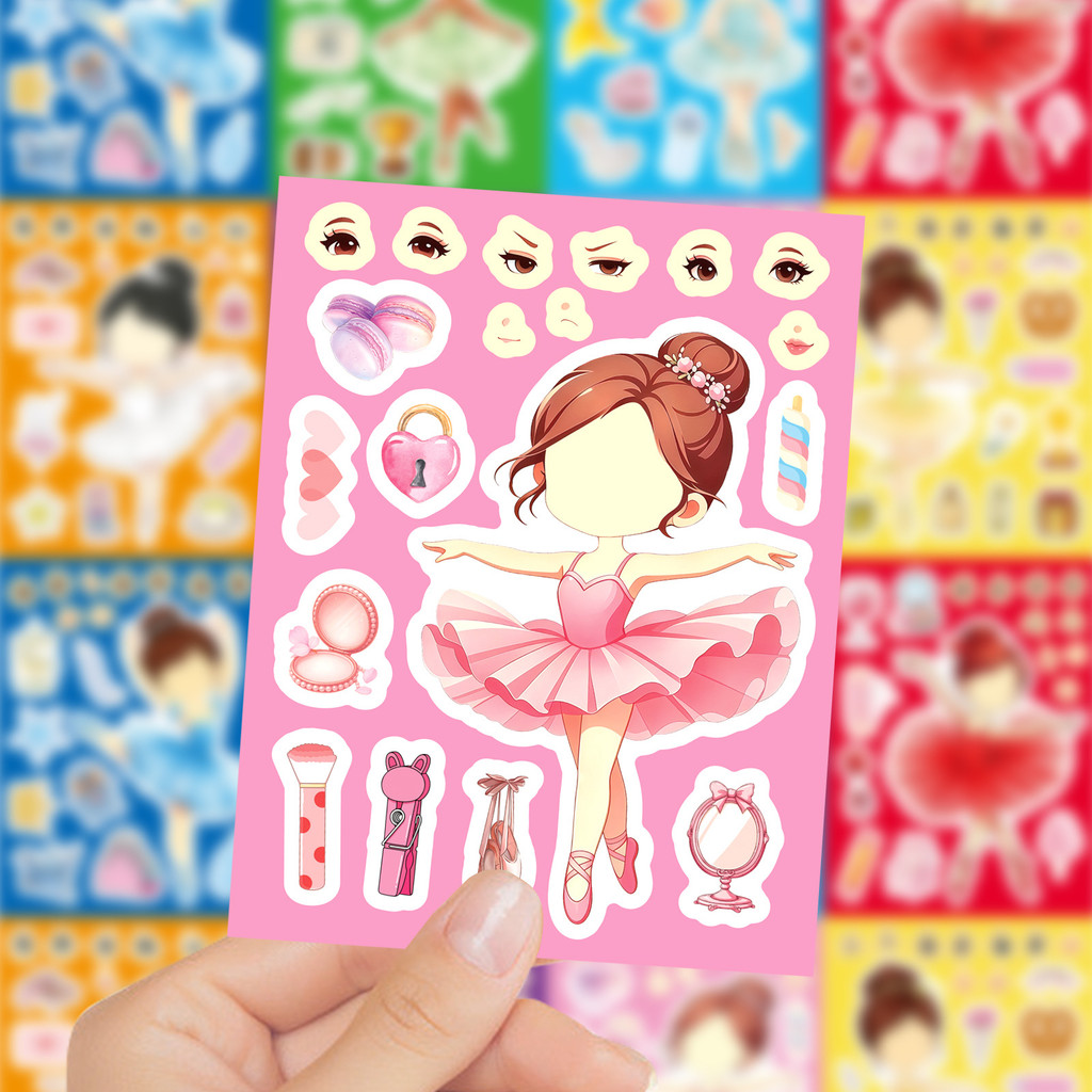 8 Hojas de Pegatinas de Niña B - Kids Education Store reseña y precio