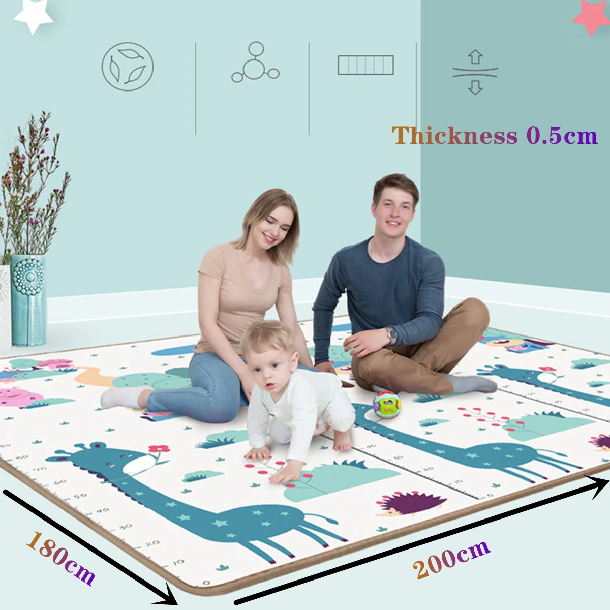 Alfombra de juego para bebés d - Kids Education Allowance reseña y precio